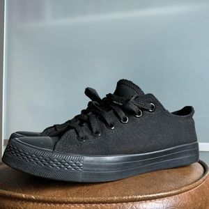 All Black Converse